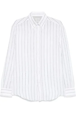 Brunello Cucinelli Heren, Overhemden, Wit, Maat: XL