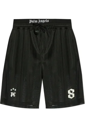Palm Angels Heren, Korte broeken, Zwart, Maat: M Poliester