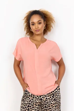 soyaconcept Dames, Blouses & Shirts, Oranje, Maat: XL Viscose