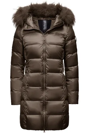 Bomboogie Dames, Mantels, Bruin, Maat: L Nylon