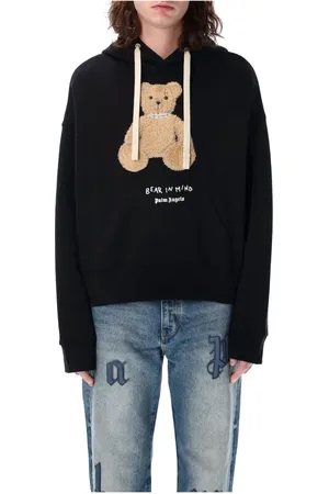 Palm Angels Heren, Sweatshirts & Hoodies, Zwart, Maat: M Katoen