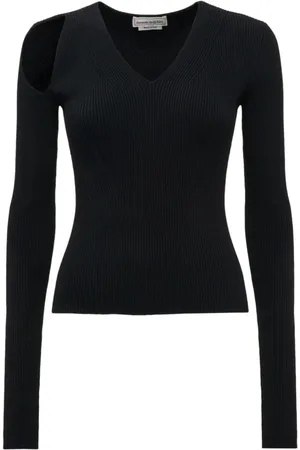 Alexander McQueen Dames, Truien, Zwart, Maat: S Wol