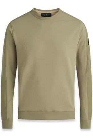 Belstaff Heren, Sweatshirts & Hoodies, Groen, Maat: S Katoen
