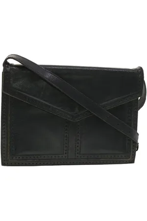 Saint Laurent Dames, Pre-owned, Blauw, Maat: ONE Size Leer