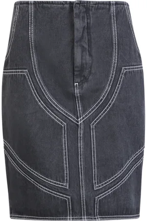 OFF-WHITE Dames, Rokken, Zwart, Maat: S Denim