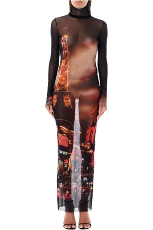 Jean Paul Gaultier Dames, Jurken, Zwart, Maat: XS Polyamide