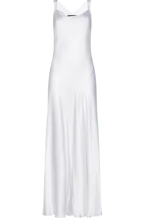 Alberta Ferretti Dames, Jurken, Wit, Maat: S Satijn