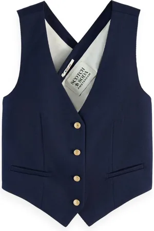 Scotch&Soda Dames, Jassen, Blauw, Maat: L Gabardine