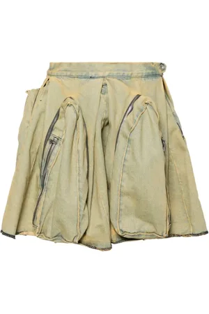 Who Decides War Dames, Rokken, Groen, Maat: W26 Denim
