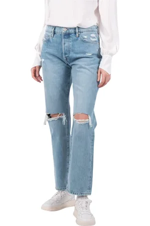 Frame Dames, Jeans, Blauw, Maat: W30 Katoen