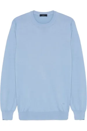 FAY Heren, Sweatshirts & Hoodies, Blauw, Maat: XL