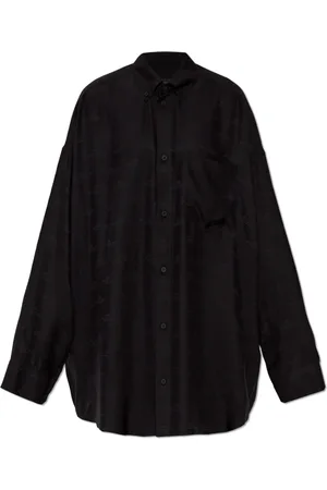 Balenciaga Dames, Blouses & Shirts, Zwart, Maat: 2XS Zijde