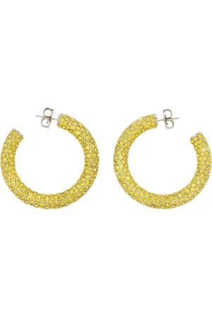 Amina Muaddi Dames, Accessoires, Geel, Maat: ONE Size