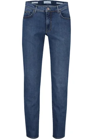 Brax Heren, Jeans, Blauw, Maat: W42 L30 Denim