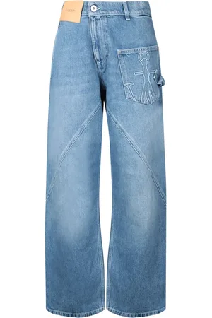 J.W.Anderson Dames, Jeans, Blauw, Maat: W28 Katoen