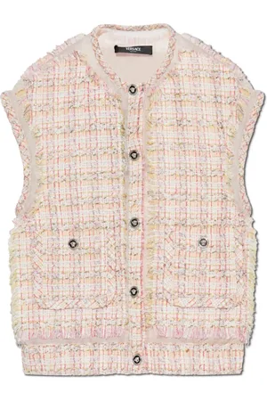 VERSACE Dames, Jassen, Roze, Maat: S Tweed