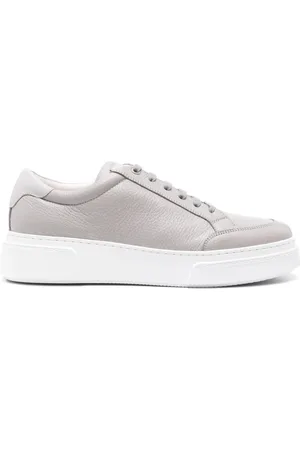 Giorgio Armani Heren, Schoenen, Grijs, Maat: 43 EU Leer