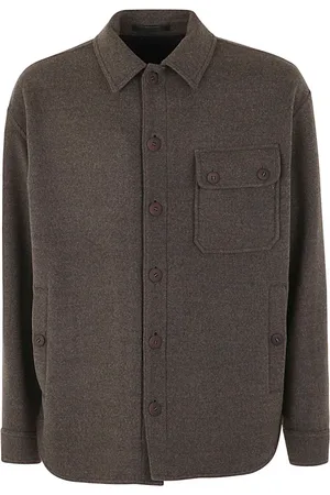 Giorgio Armani Heren, Overhemden, Zwart, Maat: L