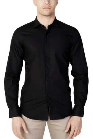Antony Morato Heren, Overhemden, Zwart, Maat: 2XL Katoen