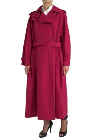 Dolce & Gabbana Dames, Mantels, Roze, Maat: XS Wol