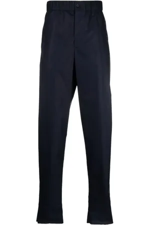 Giorgio Armani Heren, Broeken, Blauw, Maat: XL Katoen