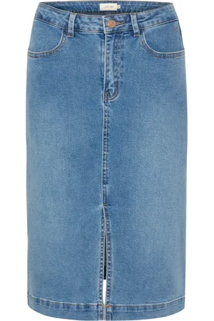 Cream Dames, Rokken, Blauw, Maat: L Denim