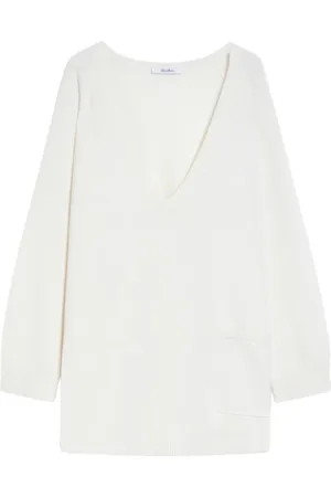 Max Mara Dames, Truien, Wit, Maat: L Wol