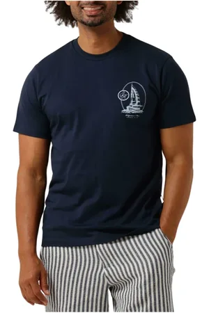 SELECTED Heren, Tops, Blauw, Maat: XL Katoen