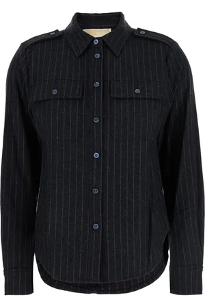 Michael Kors Dames, Blouses & Shirts, Zwart, Maat: S Wol