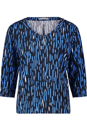 Betty & Co Dames, Blouses & Shirts, Blauw, Maat: M