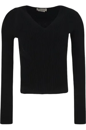 Alexander McQueen Dames, Truien, Zwart, Maat: L Wol