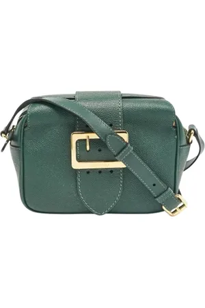 Burberry Dames, Pre-owned, Groen, Maat: ONE Size Leer