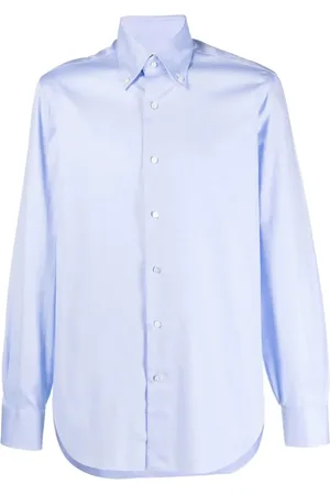 BARBA Heren, Overhemden, Blauw, Maat: 4XL Katoen