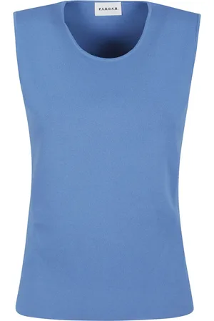 P.A.R.O.S.H. Dames, Tops, Blauw, Maat: XS Viscose