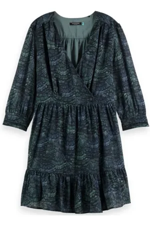 Scotch&Soda Dames, Jurken, Groen, Maat: M Poliester