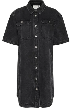 Kaffe Dames, Jurken, Blauw, Maat: 3XL Denim