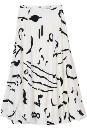 ALYSI Dames, Rokken, Wit, Maat: XS