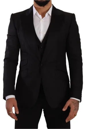 Dolce & Gabbana Heren, Pakken, Zwart, Maat: M Zijde