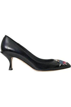 Dolce & Gabbana Dames, Schoenen, Zwart, Maat: 36 EU Leer