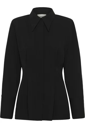 Gestuz Dames, Blouses & Shirts, Zwart, Maat: S Leer