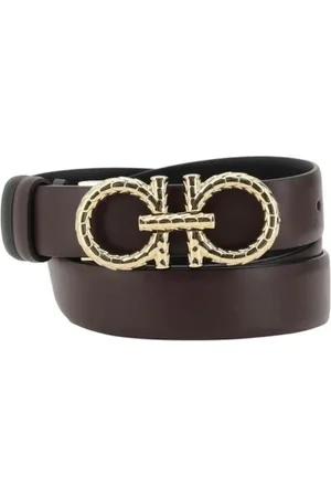 Salvatore Ferragamo Dames, Accessoires, Bruin, Maat: 80 CM Leer