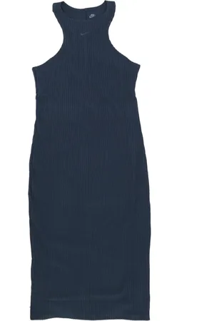 Nike Dames, Jurken, Blauw, Maat: M Katoen