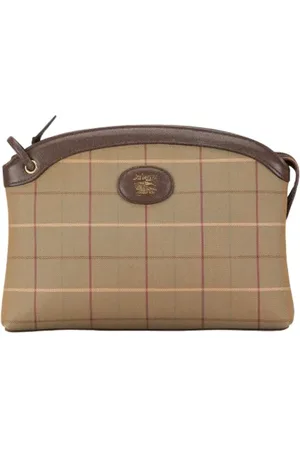 Burberry Dames, Pre-owned, Bruin, Maat: ONE Size Leer
