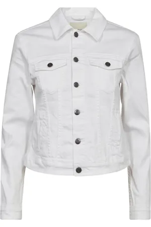 Freequent Dames, Jassen, Wit, Maat: XL Denim
