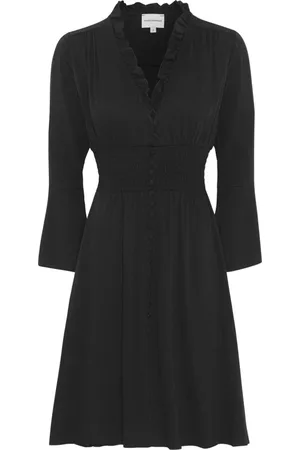 American Dreams Dames, Jurken, Zwart, Maat: M Viscose