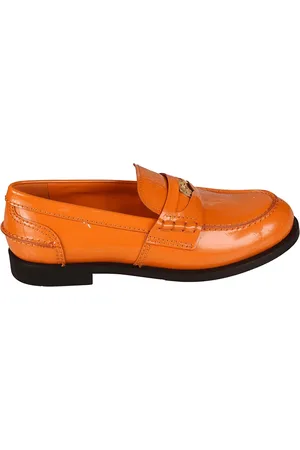 Miu Miu Dames, Schoenen, Oranje, Maat: 36 EU Leer