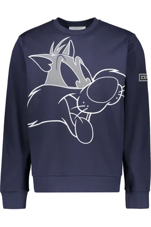 Iceberg Heren, Sweatshirts & Hoodies, Blauw, Maat: M Katoen
