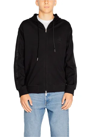 Armani Exchange Heren, Sweatshirts & Hoodies, Zwart, Maat: S Katoen