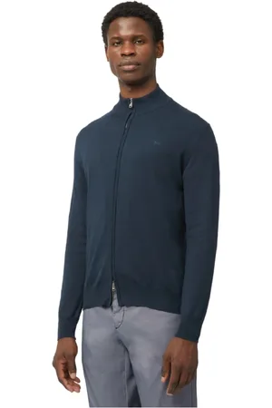 HARMONT&BLAINE Heren, Truien, Blauw, Maat: M Katoen