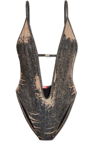 Diesel Dames, Badkleding, Bruin, Maat: M Denim